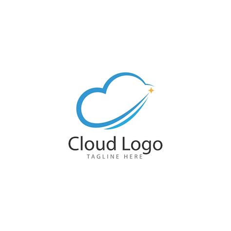 Premium Vector Cloud Logo Vector Icon Template