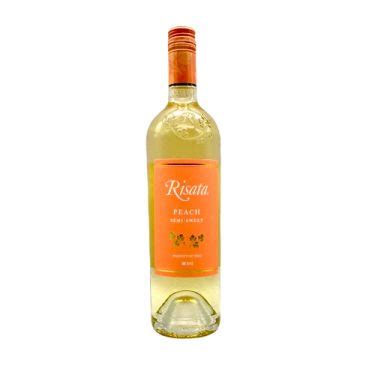 Risata Peach Semi Sweet 750ml Luekens Wine Spirits