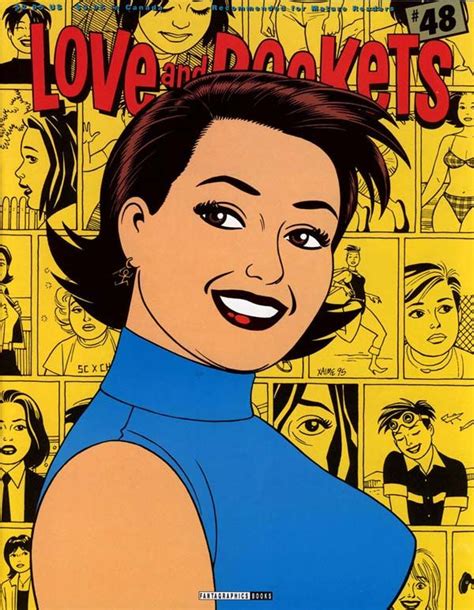 The Cover To Love And Rockets Magazine Featuring An Image Of A Smiling