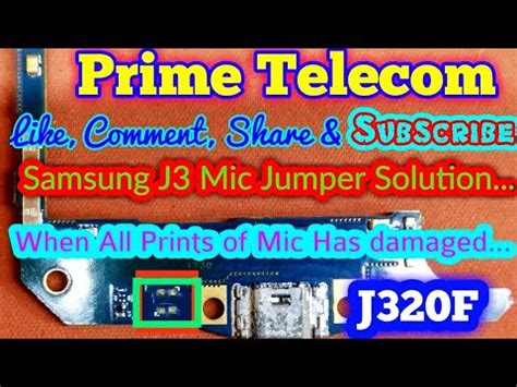 Samsung J J F Mic Jumper Solution Mic Not Working Solution