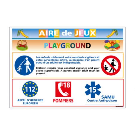 Panneau Aire De Jeux Playground H