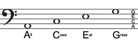 Learn How To Read Music Using Mnemonics Bass Clef 6 Steps Instructables