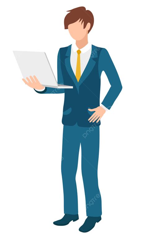 Businessman Using Laptop Vector Hd Png Images Businessman Using Laptop