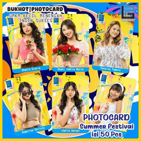 Jual Photocard Jkt48 Edisi Summer Festival 2023 Isi 50 Pcs Bonus