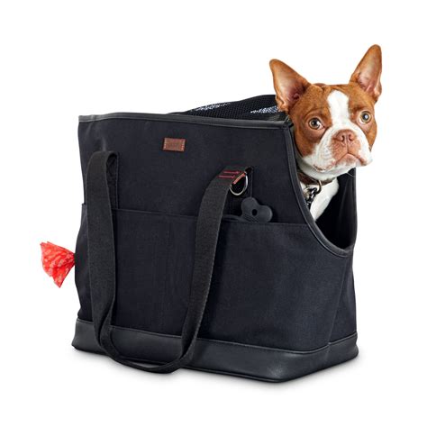 Reddy Black Canvas Dog Carrier Tote 19 L X 9 W X 12 H Petco Dog