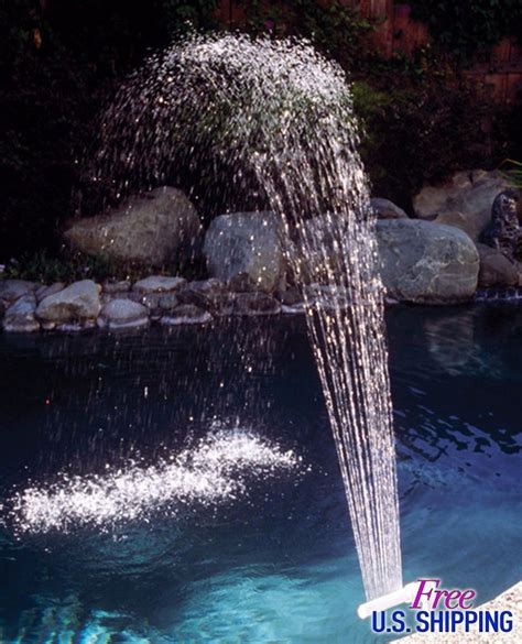 Pool Decor Spa Fountain Above In Ground Swimming Pools Waterfall Water