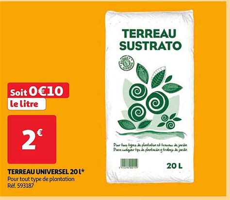 Promo Terreau Universel 20 L Chez Auchan ICatalogue Fr