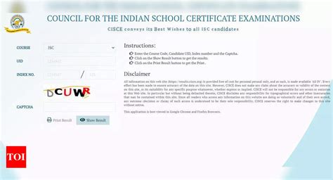 Cisce Isc Th Compartment Result Out At Cisce Org Direct Link