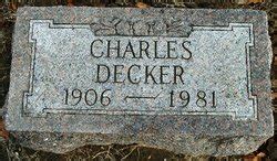 Charles Decker 1906 1981 Find A Grave Memorial