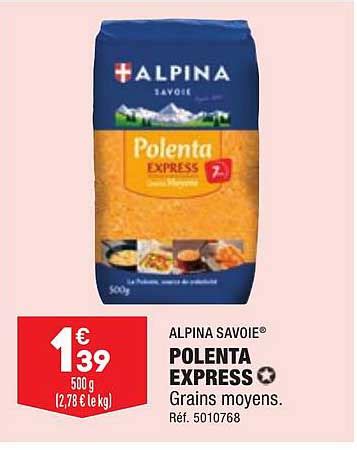 Promo Polenta Express Alpina Savoie Chez Aldi ICatalogue Fr