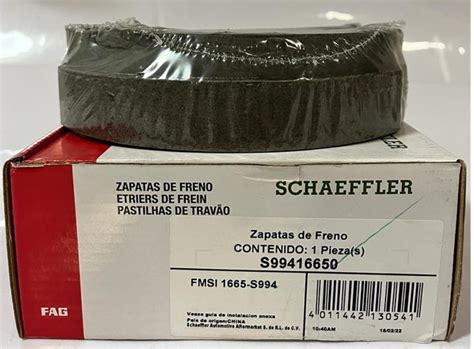 PM BALATA TAMBOR TRASERA S99416650 SCHAEFFLER CHEVROLET CHEVY 1994 2012