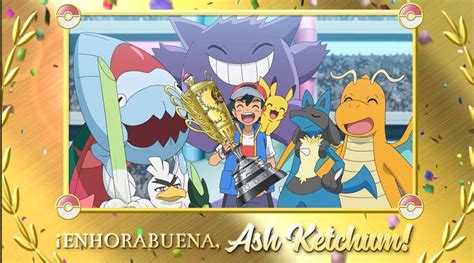 Ash Ketchum por fin es Campeón del Mundo Pokémon