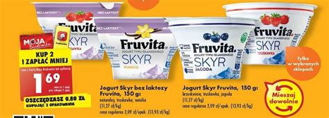 Promocja Fruvita Skyr Jogurt 150 G W Biedronka