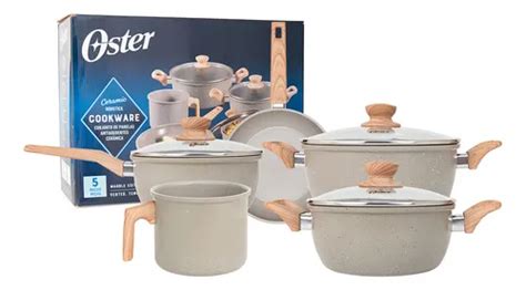 Jogo Panela Ceramica Oster - Conjunto Jogo De Panelas Oster Cerâmica Antiaderente Indução 5 Peças ...