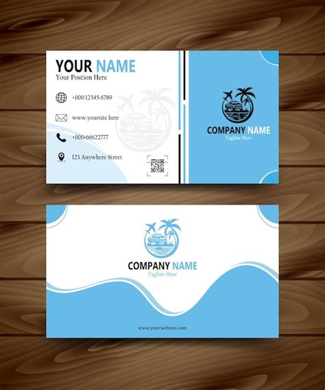 Premium Vector Travel Agency Business Card Business Card For Travel