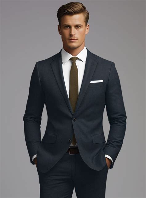 Studiosuits Marco Stretch Dark Blue Wool Suit 2024