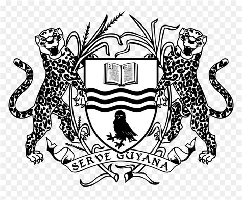 University Of Guyana Black And White Coat Of Arms Of Malawi Hd Png