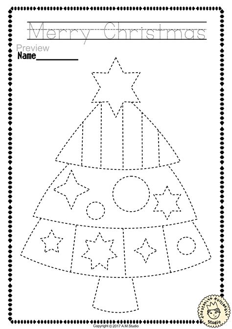 Christmas Pre Writing Worksheets Writing Worksheets