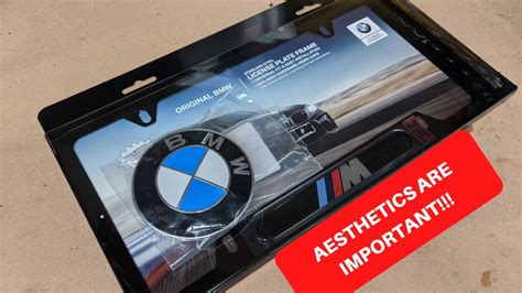 How To Install An OEM BMW M License Plate Frame YouTube