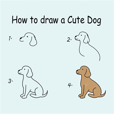 How To Draw A Cute Puppy Step By Step Easy