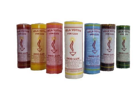 Deo Lux Vela Votiva Dias Colorida Atacado Lumi Re Velas Palitos