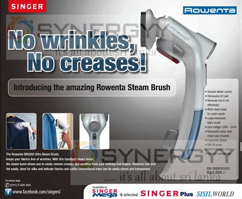 Singer Rowenta Steam Brush For Rs Synergyy