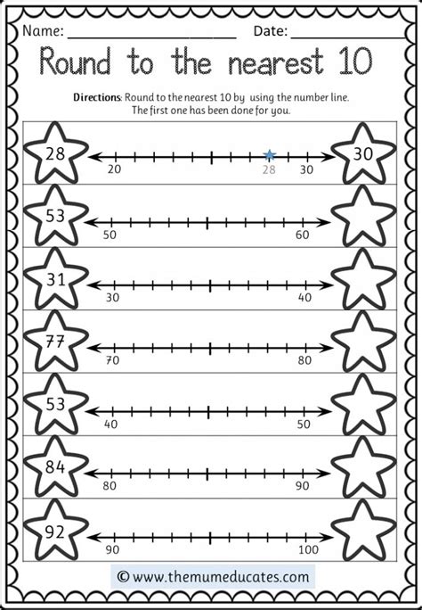 Free Math Worksheets Rounding Numbers