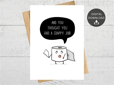 Funny Printable Goodbye Card for Co-worker, Leaving Job Card, Co-worker