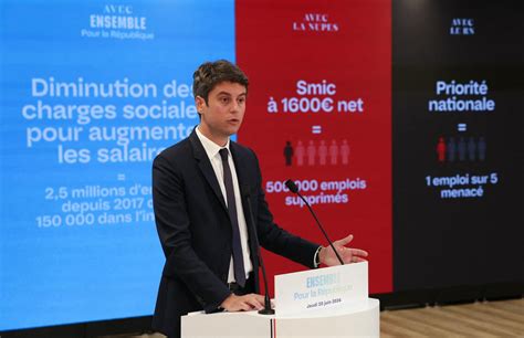 Législatives 2024 Gabriel Attal veut se faire élire premier ministre