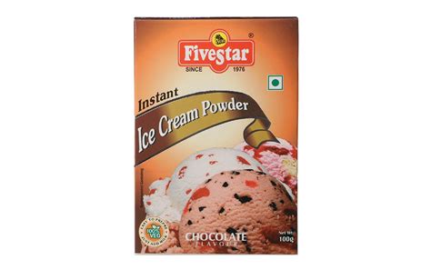 Five Star Instant Ice Cream Powder Chocolate Flavour Box 100 grams ...