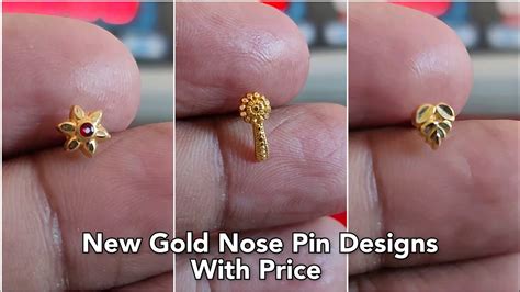 Nose Pin Designs Gold With Price