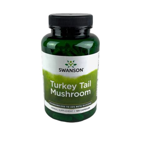 Swanson Turkey Tail Mushroom 120 Caps Immune Support 500 Mg 120 CAPS