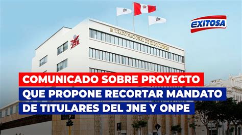 🔴🔵comunicado En Relación Al Proyecto Que Propone Recortar Mandato De