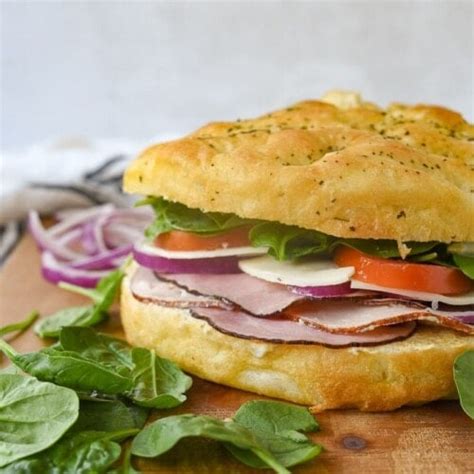 Focaccia Sandwich Recipe By Leigh Anne Wilkes