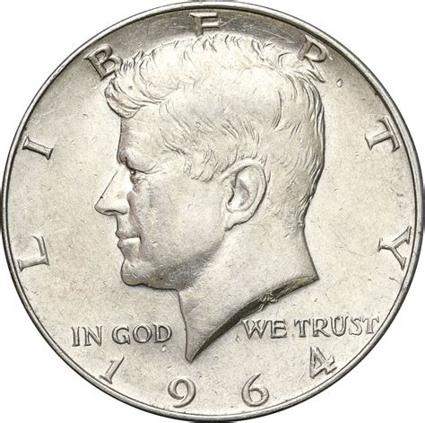 USA 1 2 Dolara 1964 Kennedy SREBRO Archiwum Niemczyk Pl