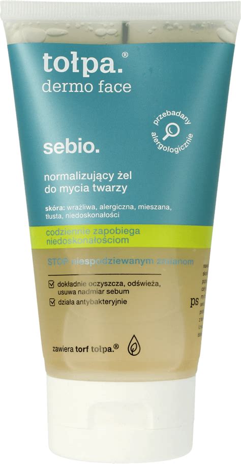 TOŁPA dermo face sebio normalizujący żel do mycia twarzy 150 ml