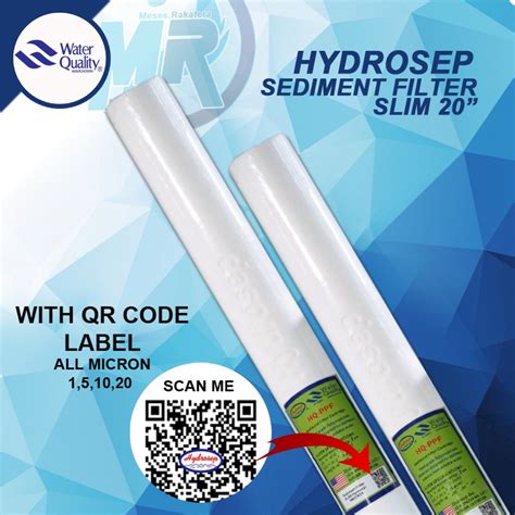 Box Hydrosep Filter Slim With Qr Code Pcs Per Box Shopee