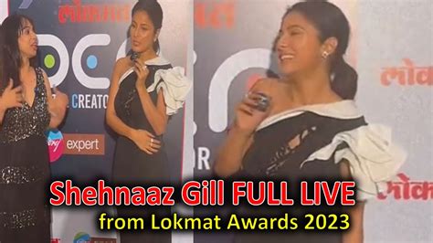 Shehnaaz Gill Live Interview From Lokmat Digital Creator Awards 2023