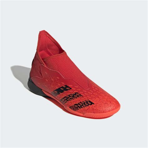 Adidas Guayos Predator Freak 3 Sin Cordones Cancha Cubierta Rojo