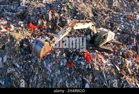 Landfill With Construction And Demolition Waste Cdw Trash Disposal