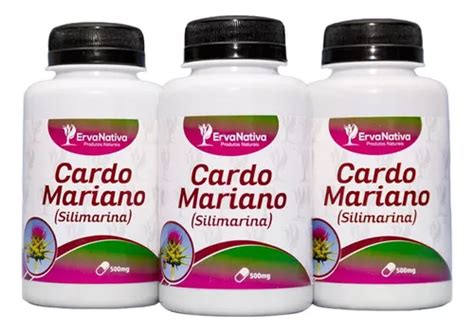 Kit Cardo Mariano Silimarina Potes 300 Cápsulas 500 Mg Puro Frete grátis