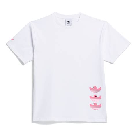 Adidas Skateboarding Shmoofoil Logo T Shirt Whiterose Tone Gr8803