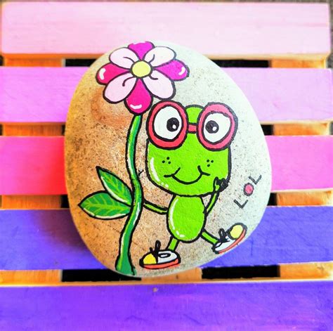 1455 Mes Petits Rocks Voyageurs Rock Painting Designs Happy Rock