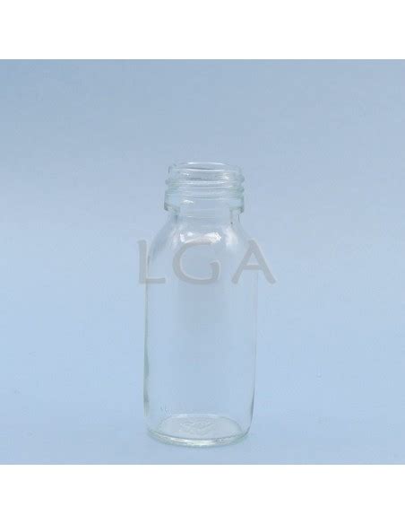 White Glass Round Bottle Øpp28 60ml