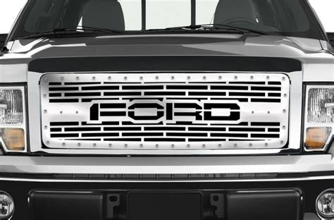 Custom Aftermarket Steel Grille Kit For Ford F 150 2009 2014 Truck Ford Ss Grill Grilles