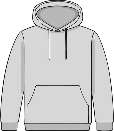 Hoodie Outline Svg Sweatshirt Svg Hoodie Clipart Files For Cricut