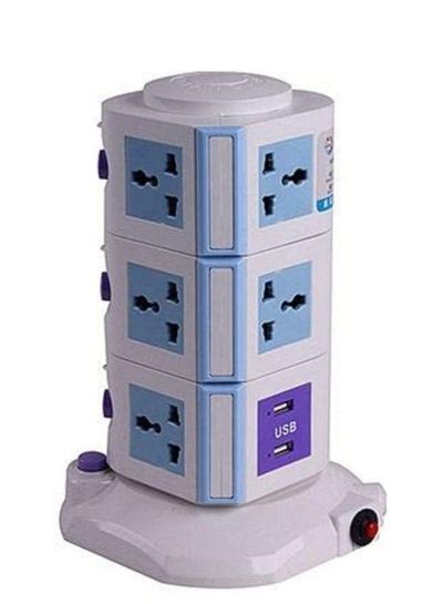 Universal Vertical Multi Power Socket Tower 220v 3 Meter Cable Layers