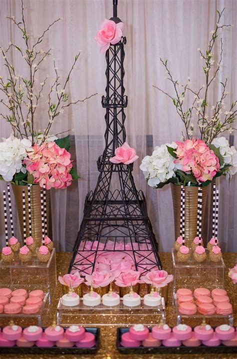 French Parisian Bridal Wedding Shower Party Ideas