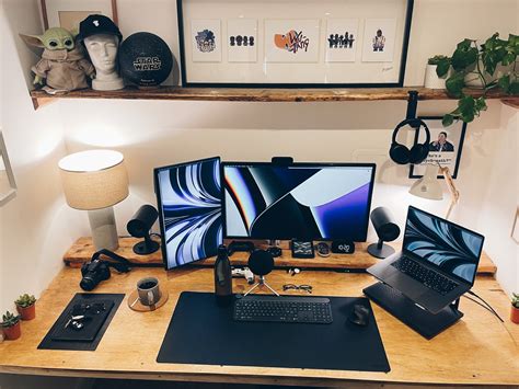 DIY Floating Plywood Desk Setup