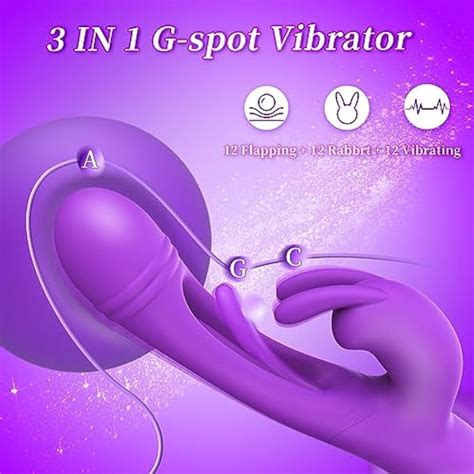 Flapping Rabbit Vibrator Patting Clit G Spot Stimulator Massager Dildo